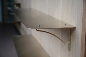 brass hardwae 真鍮 金物 棚受け entomo 1