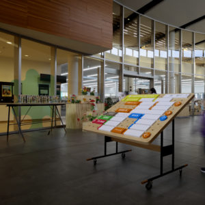 まなびあテラス | 展示棚 | 展示什器 | 山形・仙台を中心にオリジナル家具・オーダー家具、インテリアのデザイン・製作・納品をおこなっています。おしゃれ。